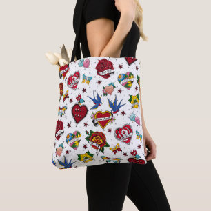 Not Dating Traditional Tattoo Tote Bag