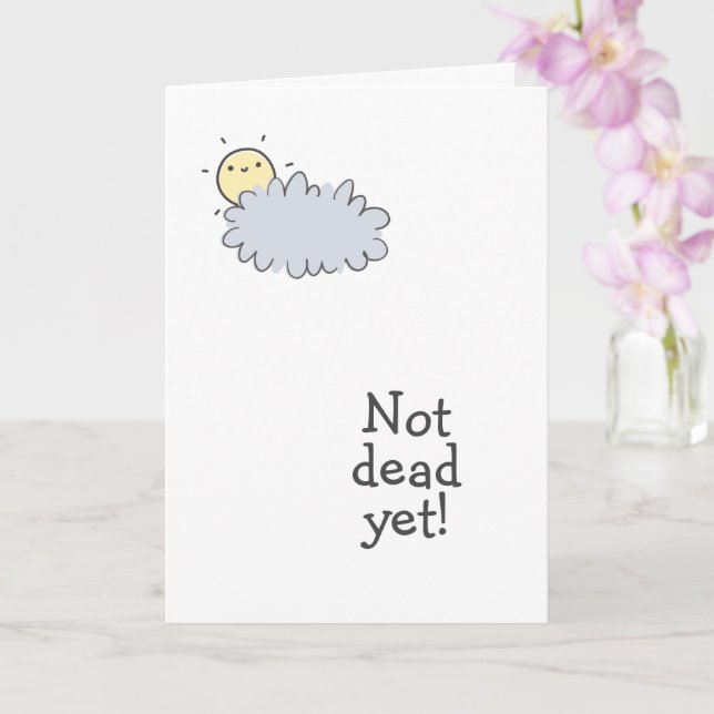 Not Dead Yet! Funny Oncologist Thank You  Card (Orchid)