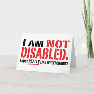 Not Disabled Card