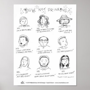 Not Drinking Poster