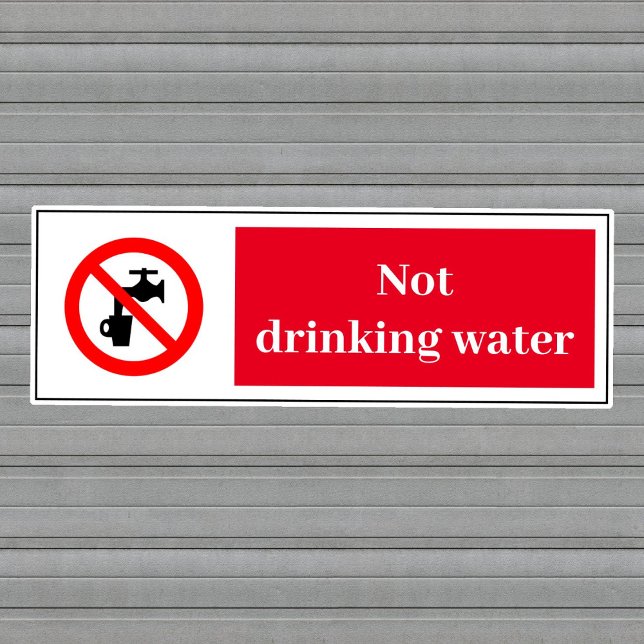 Not Drinking Water Label (Creator Uploaded)