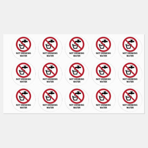 Not Drinking Water, Prohibition Sign