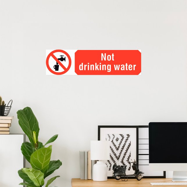 Not Drinking Water Safety Sign (Creator Uploaded)