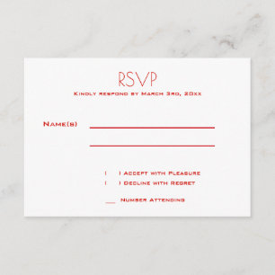 Not Eloping Wedding   RSVP Card