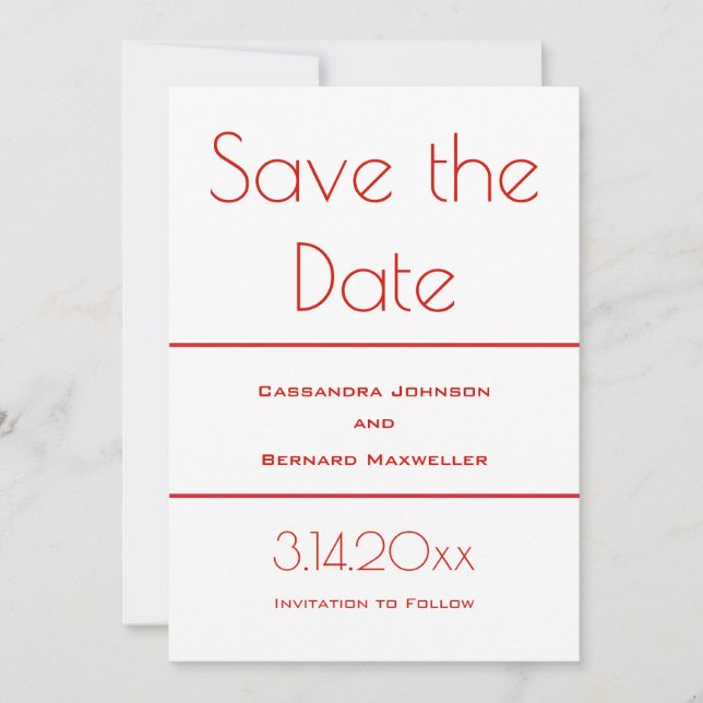 Not Eloping Wedding set | Save the Date (Front)