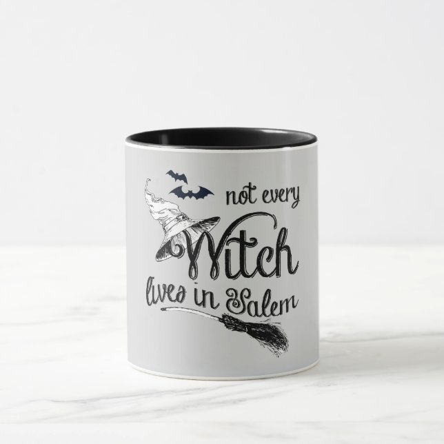 Not Every Witch Lives in Salem Halloween Mug (Center)