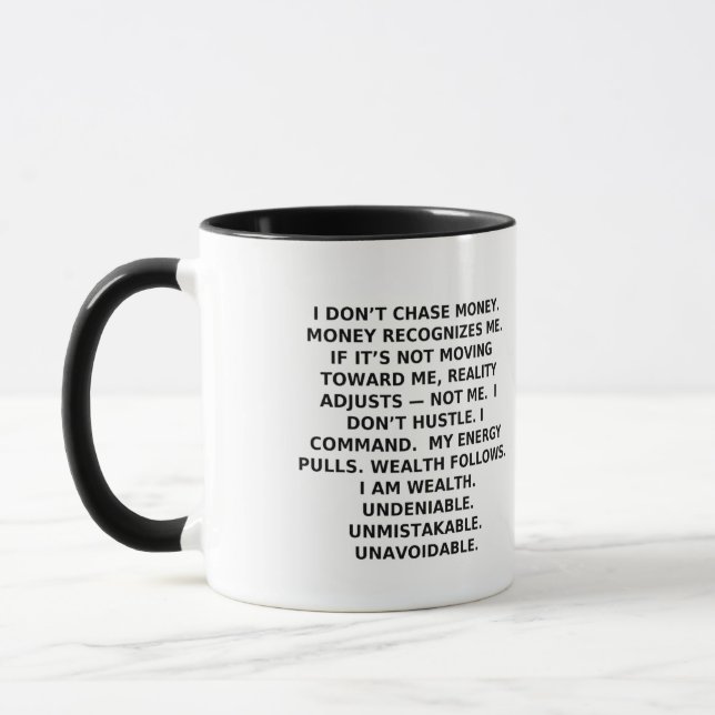 NOT EVERYONE QUALIFIES | Power Identity Mug (Left)
