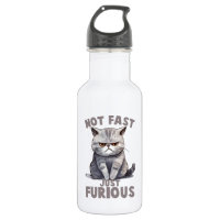 Not Fast, Just Furious – Grey Cat Humour
