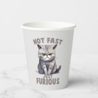 Not Fast, Just Furious – Grey Cat Humour