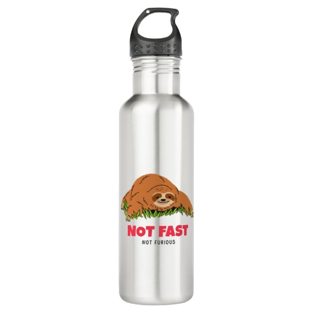 Not Fast Not Furious 710 Ml Water Bottle (Front)