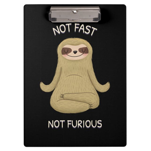 Not Fast Not Furious Clipboard (Front)