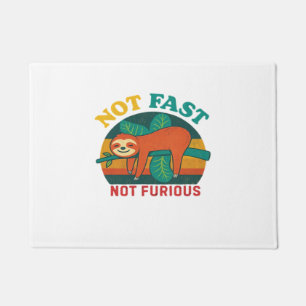 Not Fast Not Furious Funny Sloth Essential T-Shirt Doormat
