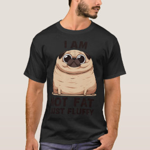 Not Fat Just Fluffy Pug T-Shirt