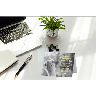 Not Feeling Like Your Superhero Self Get Well Card