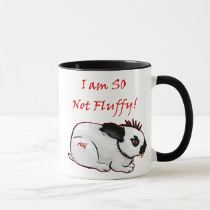 Not Fluffy Punk Goth Bunny Rabbit Humour Mug