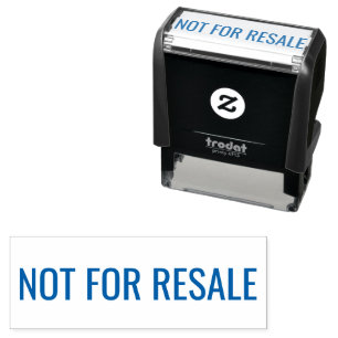 Not for Resale Retail Self-inking Stamp