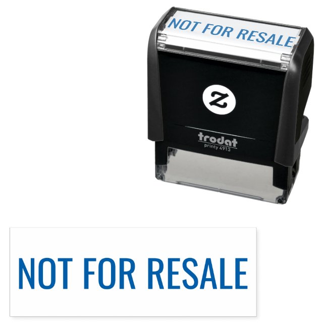 Not for Resale Retail Self-inking Stamp (In Situ)