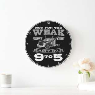Not For The Weak: No 9-to-5 Large Clock