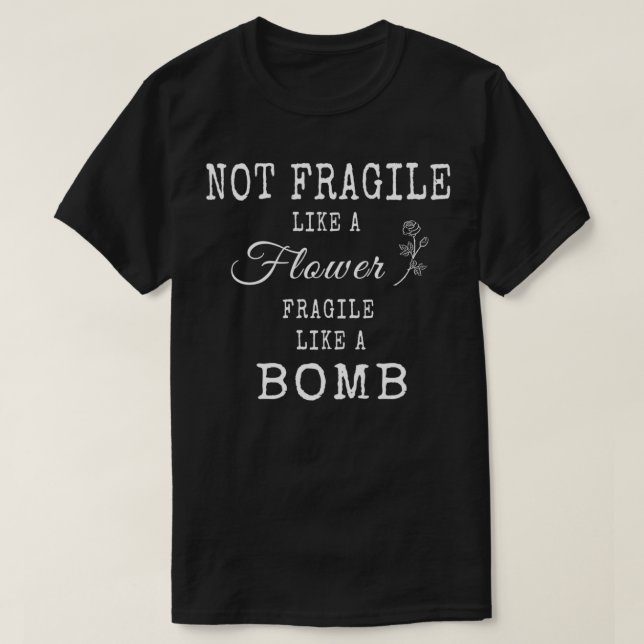 Not Fragile Like A Flower But A Bomb RBG Pullover  (Design Front)