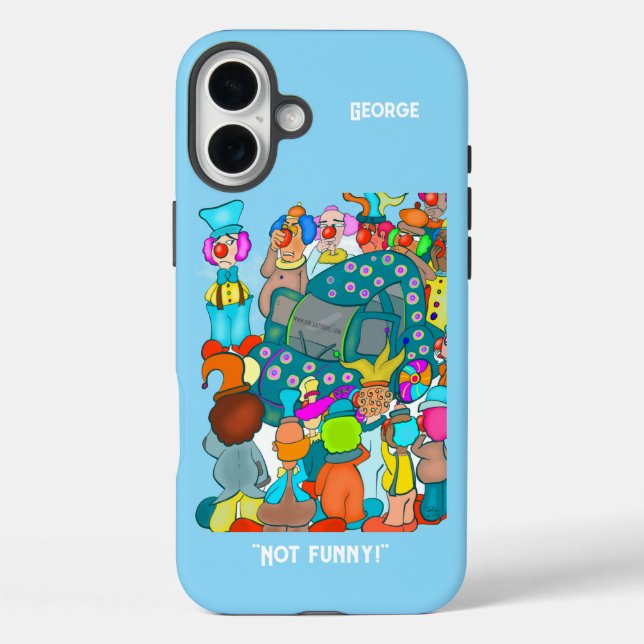 Not Funny iPhone Tough Phone Case (Back)
