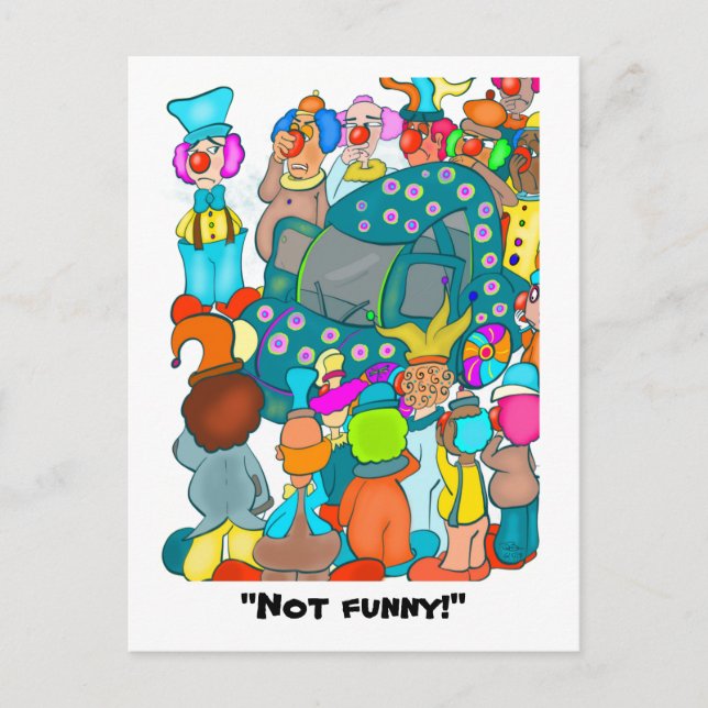 Not Funny! Postcard (Front)