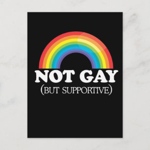 NOT GAY POSTCARD