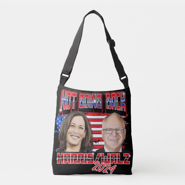 Not Going Back  Harris Walz 2024 Tote Bag (Front)