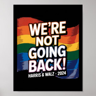 Not Going Back Pride - Harris And Wheimer Vote In Poster
