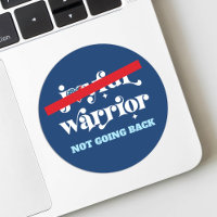 Not Going Back Warrior Type USA Flag Heart Navy