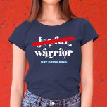 Not Going Back Warrior White Type USA Flag Heart Tri-Blend Shirt<br><div class="desc">No more “Joyful Warrior”. Not going back. Not my president. Take a stand and support democracy and your fellow women with this graphic, patriotic t-shirt. Whimsical white calligraphy typography, a red “no” bar and a rustic wood American flag heart overlay a navy blue or other medium to dark colour background...</div>