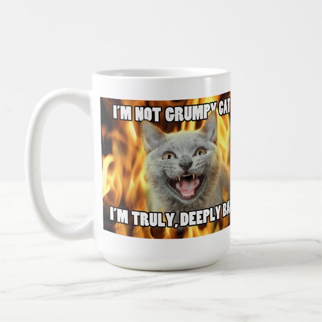 Not grumpy cat mug (Left)