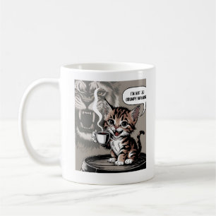 NOT GRUMPY DRINKING COFFEE  MUG