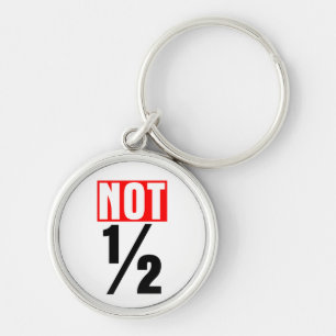 Not Half Key Ring