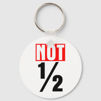 Not Half Key Ring