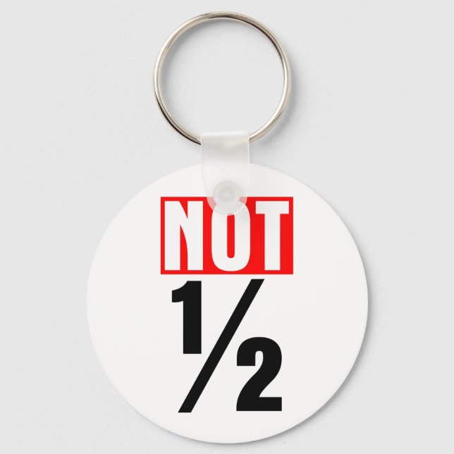 Not Half Key Ring (Front)