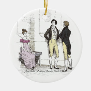 Not Handsome Enough, Jane Austen Pride & Prejudice Ceramic Ornament