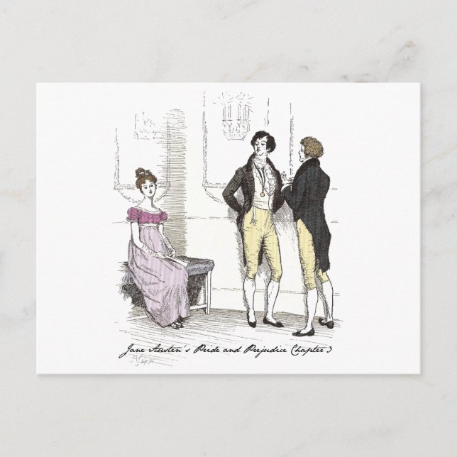 Not Handsome Enough, Jane Austen Pride & Prejudice Postcard (Front)