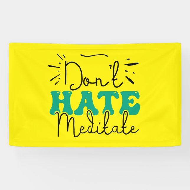 Not Hate Message Design  Banner (Horizontal)