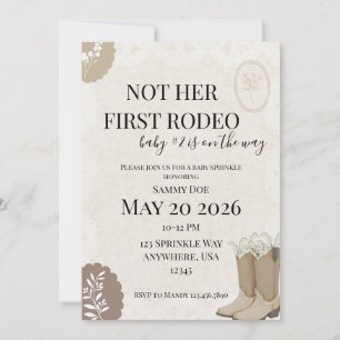 Not Her First Rodeo Invitation