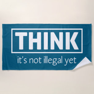 Not illegal beach towel