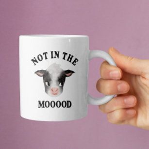 Not In the Mooood Sassy Cow Coffee Mug
