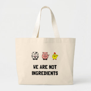 Not Ingredients Large Tote Bag