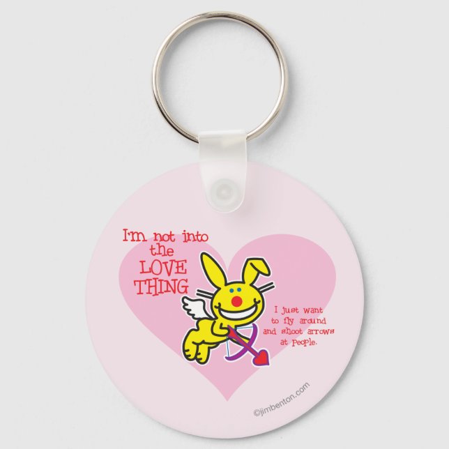 Not Into The Love Thing Key Ring (Front)