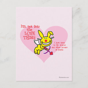 Not Into The Love Thing Postcard