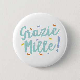 not italian but supportive,not italian,but support 6 cm round badge