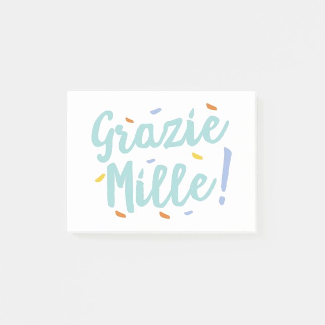 not italian but supportive,not italian,but support post-it notes (Front)