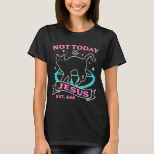 Not Jesus - Black Cat Pastel Goth Devil Halloween T-Shirt