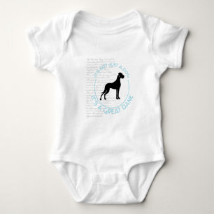 Not just a dog, it's a great dane! baby bodysuit