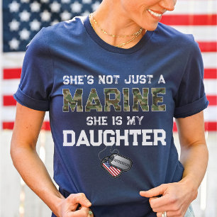 Not Just A Marine My Daughter Military Custom Name T-Shirt