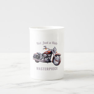 Not Just a Ride Masterpiece – Retro Motorbike Bone China Mug